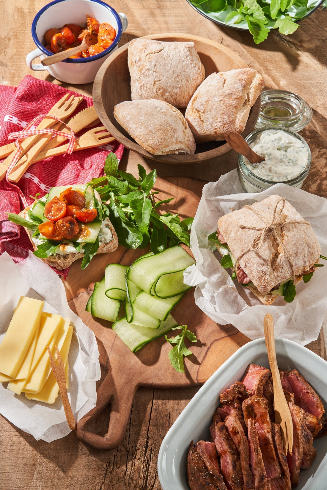 STEAK SARMIES for springtime