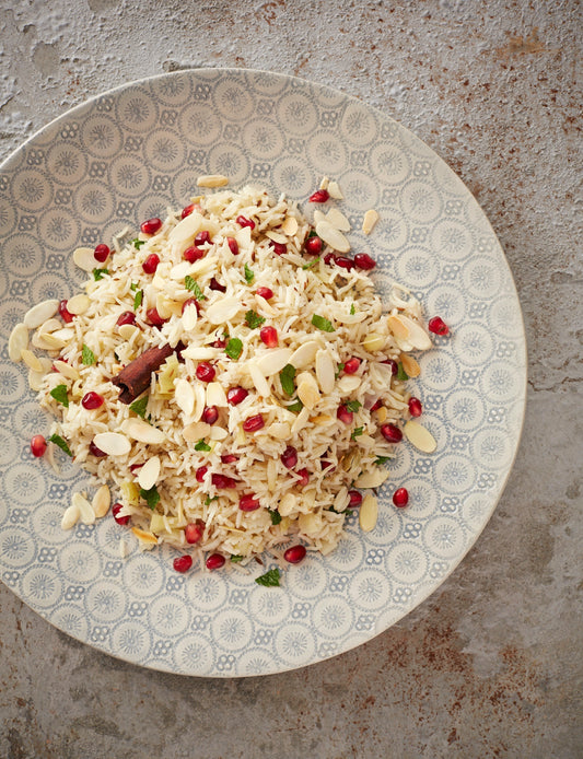 Savoury rice with almonds