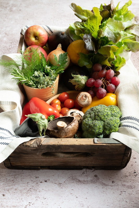 Roasted veg with bulgur wheat